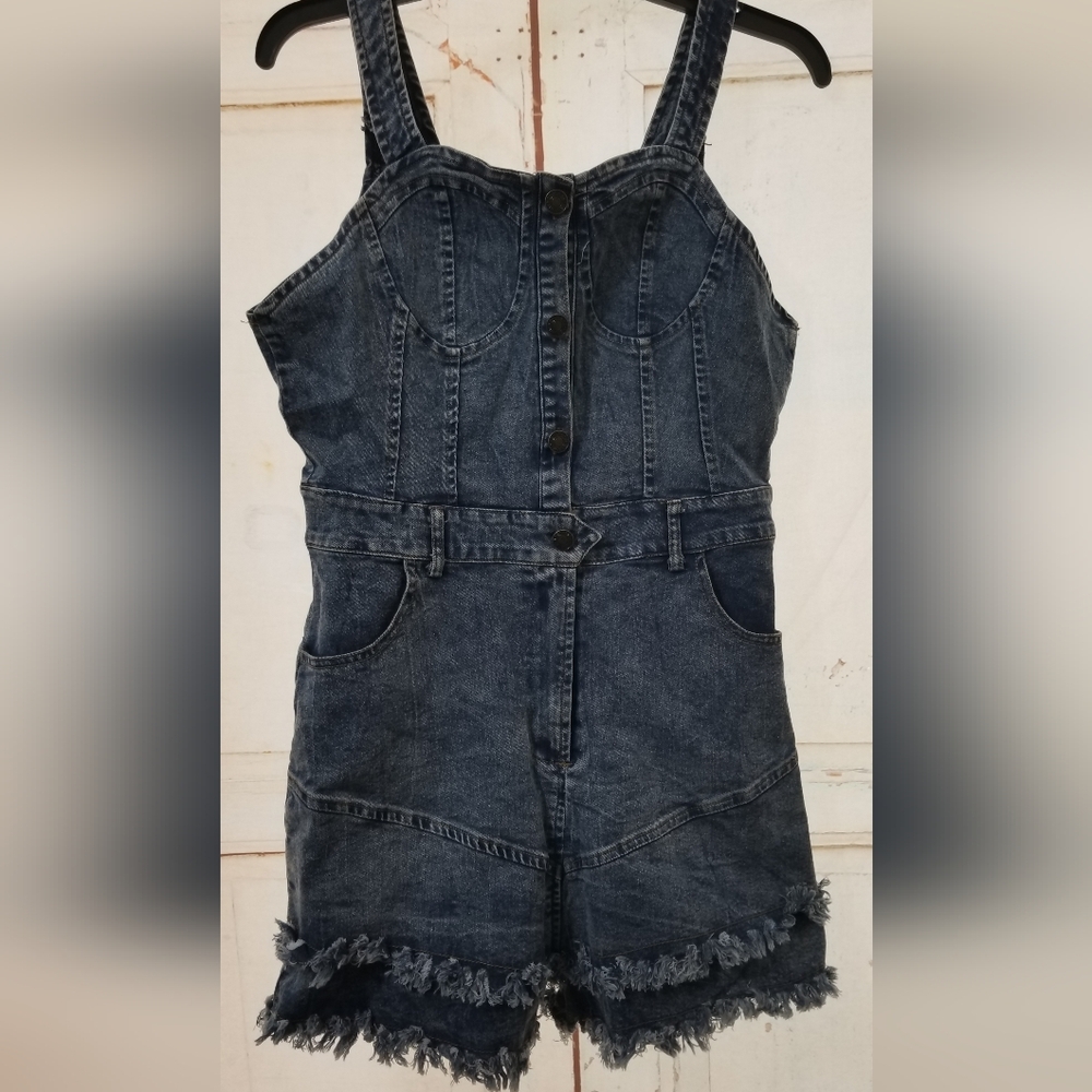 Denim Romper